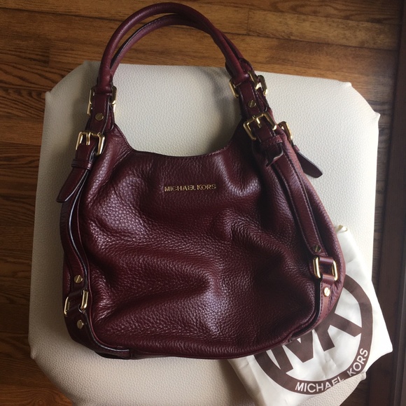 michael kors burgundy shoulder bag